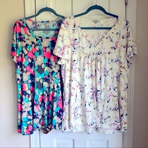 White Birch Bundle of 2 Tunic Tops 1X